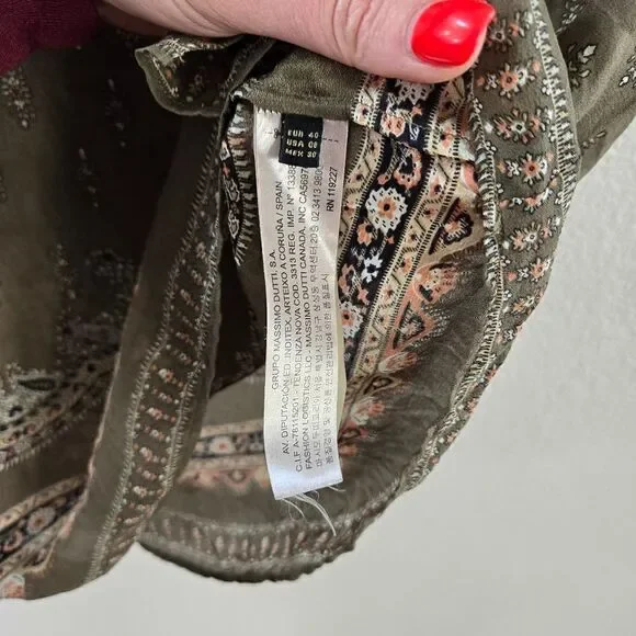 Massimo Dutti Silk Top Blouse size 8 M - Picture 6 of 12